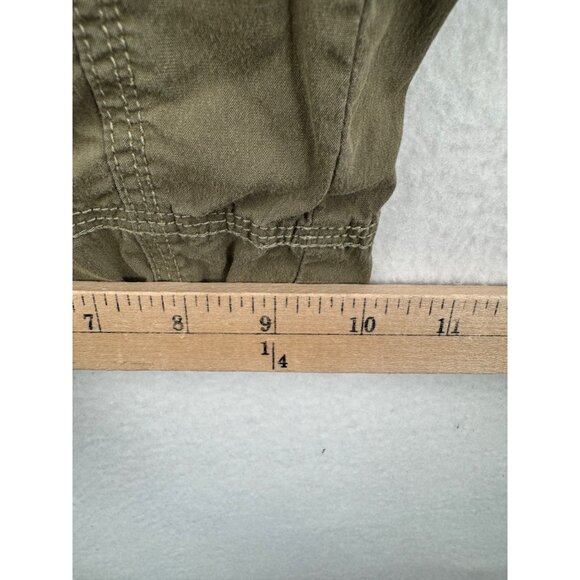 Women's Tan Cargo Capris - Picture 8 of 12